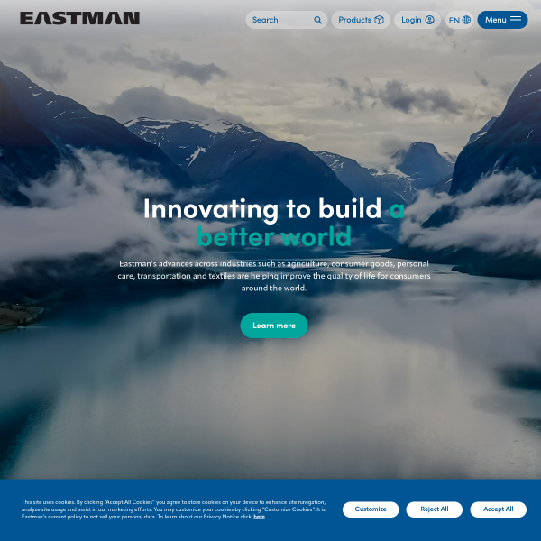 Website preview of Eastman Chemical Sdn. Bhd