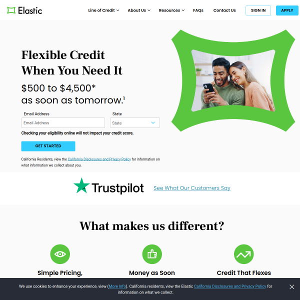 Website preview of ELASTIC'91 Termelő, Szolgáltató és Kereskedelmi Korlátolt Felelősségű Társaság