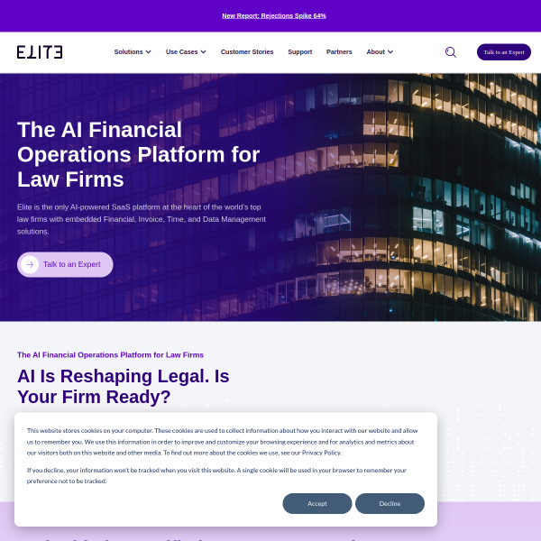 Website preview of ELITE Office Park, a.s.