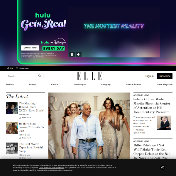 Website preview of Elle