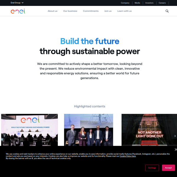 Website preview of Enel Distributie Dobrogea SA