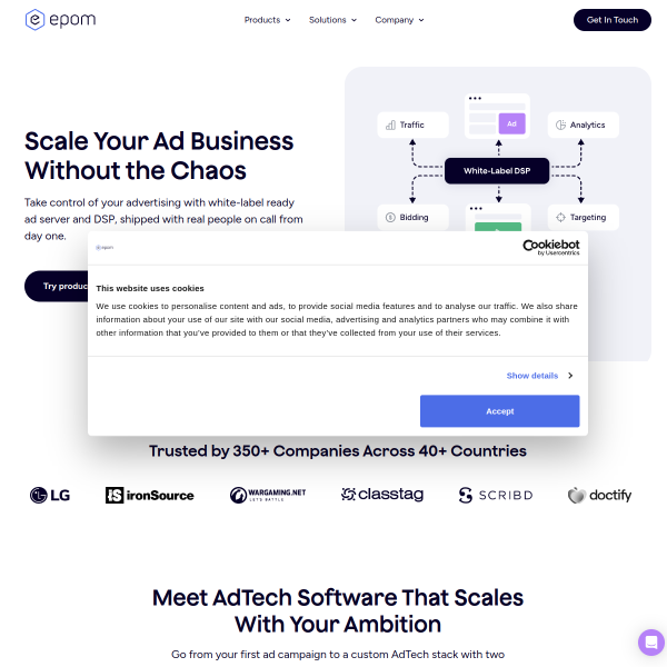 Website preview of Epom Systems Limited
