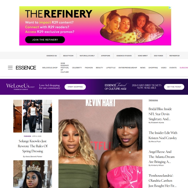 Website preview of Essence Cafe and Pizzeria