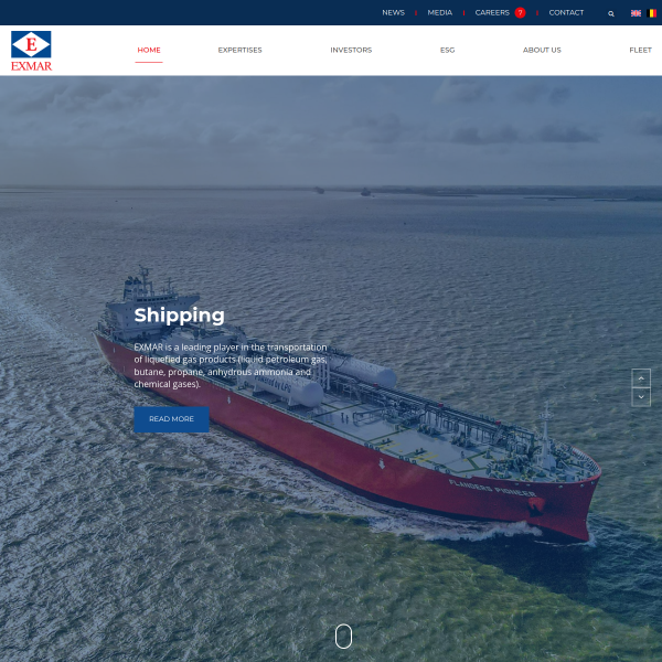 Website preview of EXMAR LPG