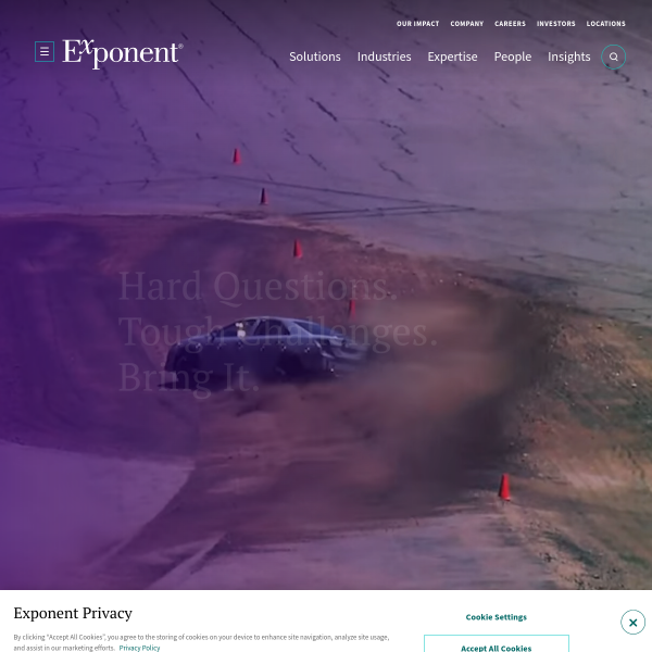 Website preview of EXPONENT, INC.