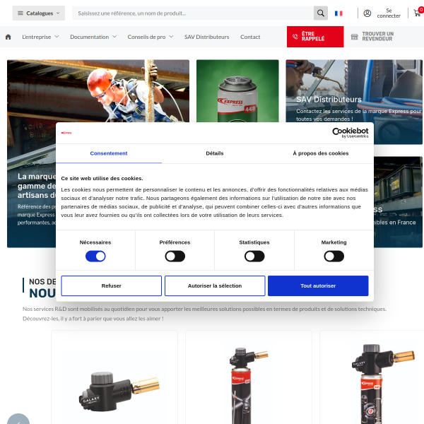 Website preview of Express Aix Les Bains