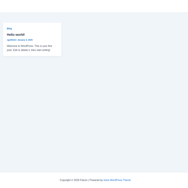 Website preview of FALCON SERVICE STATIONS LIMITED