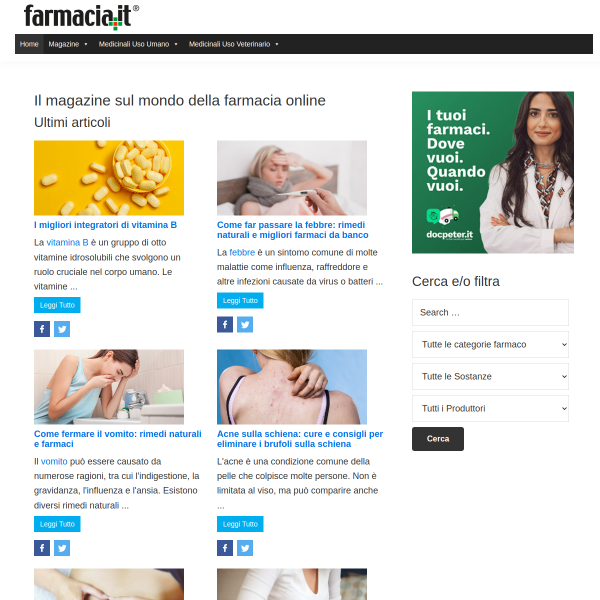 Website preview of Farmacia Foti Giallombardo