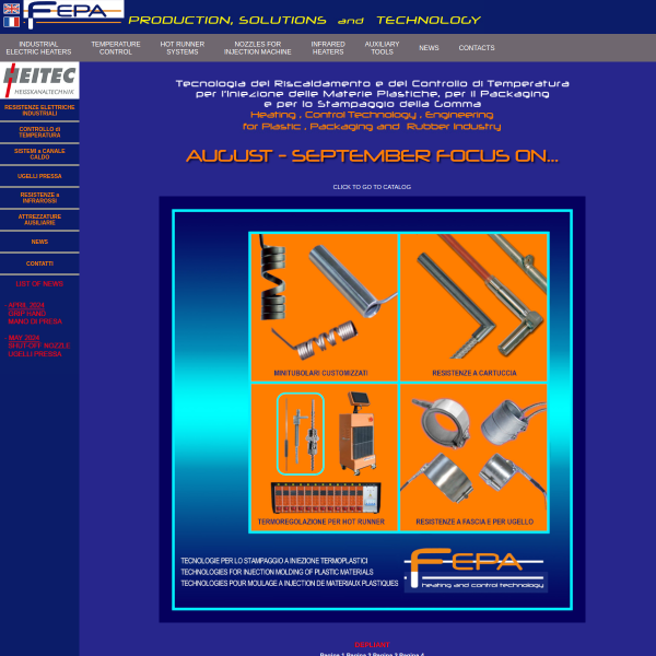 Website preview of FEPA S.R.L.
