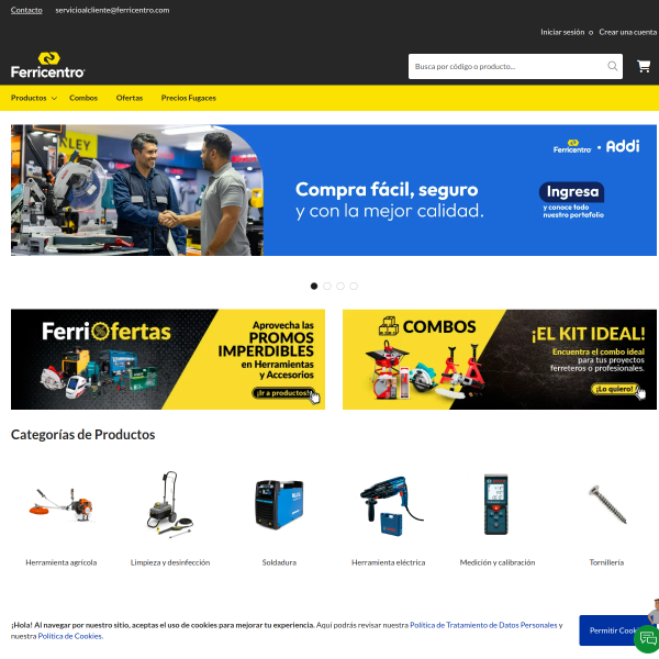 Website preview of Ferricentro Concordia