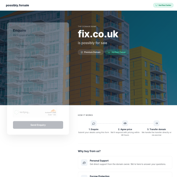 Website preview of FIX IT PROPERTIES LTD