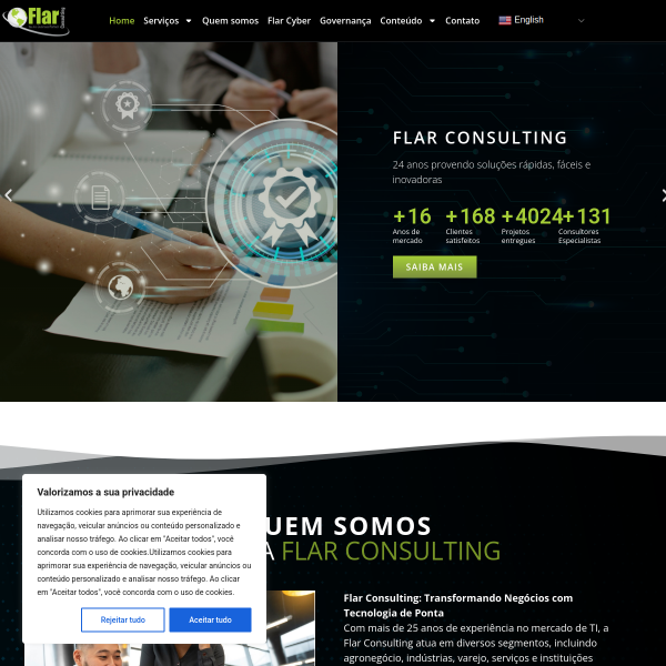Website preview of FLAR SERVICOS E COMUNICACAO LTDA