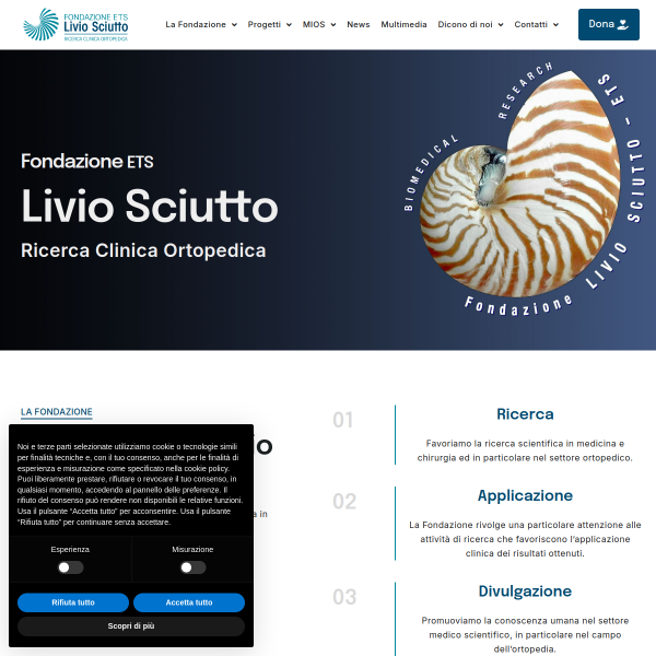 Website preview of FONDAZIONE ITALIANA SOMMELIER CENTRO INTERNAZIONALE PER LA CULTUR A DEL VINO E DE