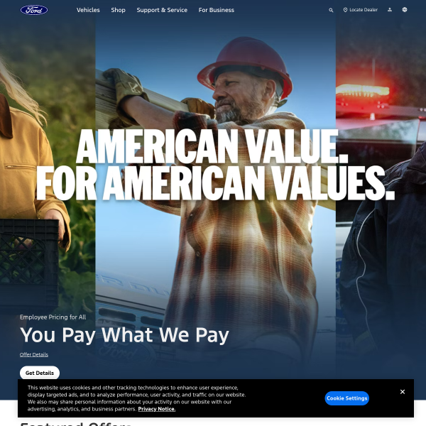 Website preview of FORD SALES & SERVICE (THAILAND) COMPANY LIMITED