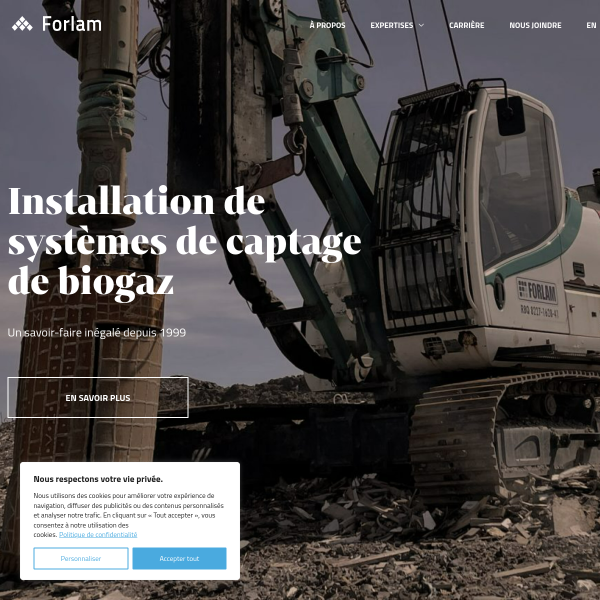 Website preview of Forlam Ingeniería S.A.S