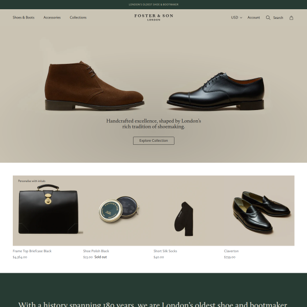 Website preview of FOSTER PERCIVAL LIMITED
