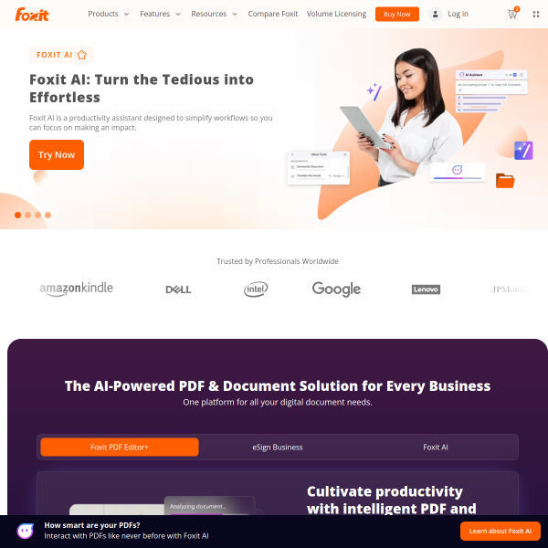 Website preview of Foxit Oy
