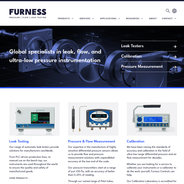Website preview of Furness Trading