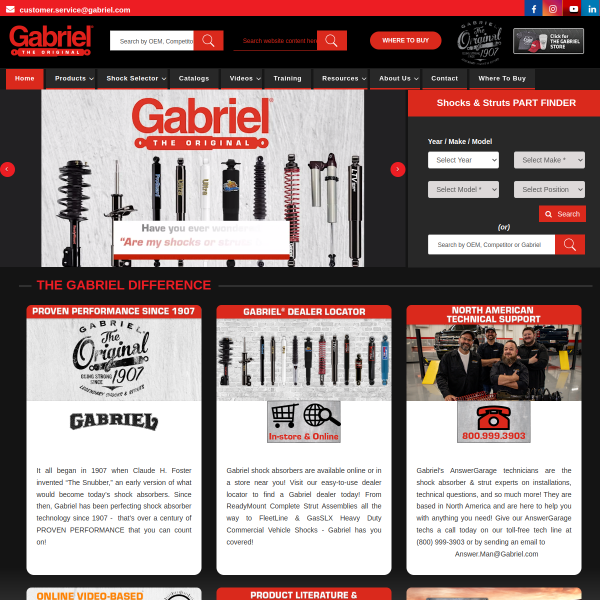 Website preview of GABRIEL WILLIAMS