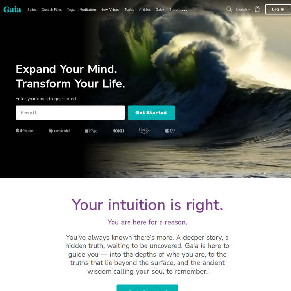 Website preview of GAIA CAPITAL LTD