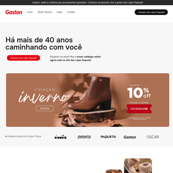 Website preview of GASTON MOTA