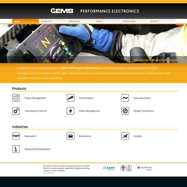 Website preview of GEMS (CHELTENHAM) LIMITED