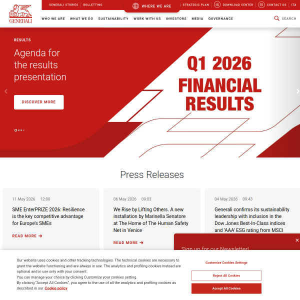 Website preview of GENERALI PILIPINAS HOLDING CO., INC.