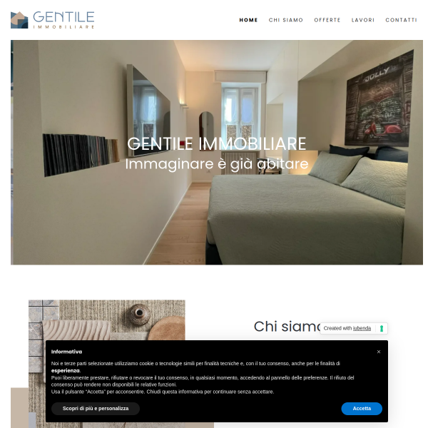Website preview of GENTILE ROMANA