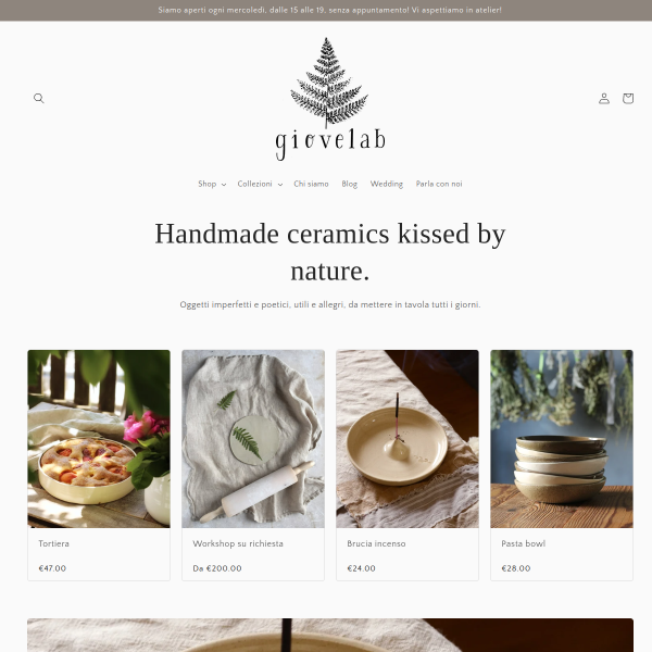 Website preview of GIOVELAB DI BRUNELLI GIORGIA