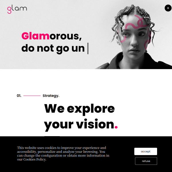 Website preview of Glam Resort Villa Maria Luigia