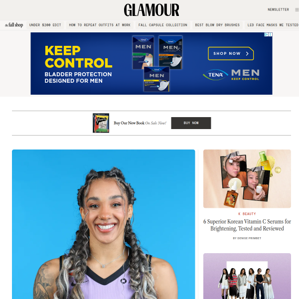 Website preview of Glamour by Bo