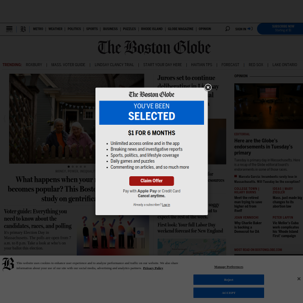 Website preview of Globe Public Library