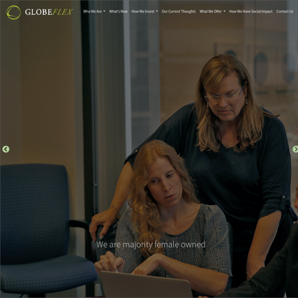 Website preview of GlobeFlex Emerging Markets All Cap Commingled Trust a Ser of