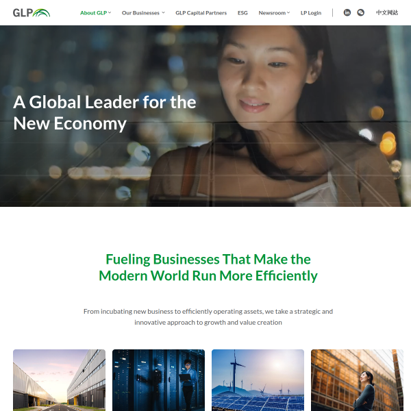 Website preview of GLP Co-invest S.à r.l.