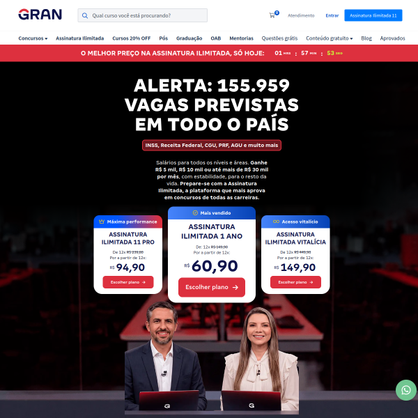 Website preview of GRAN VALE LTDA