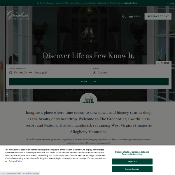 Website preview of Greenbrier ar mchood