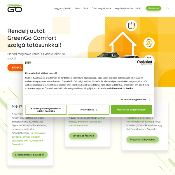 Website preview of GreenGo Feeders