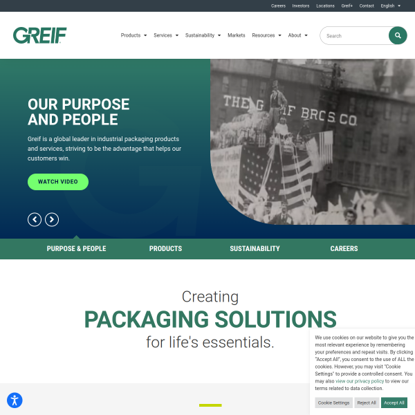 Website preview of GREIF NIGERIA PLC