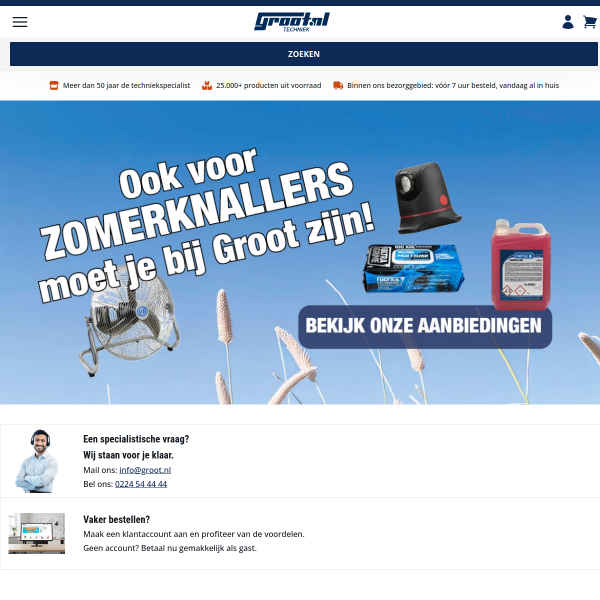 Website preview of Groot Haverkamp