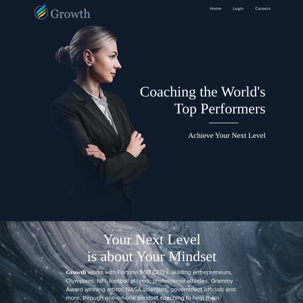 Website preview of GROWTH ('LGG')