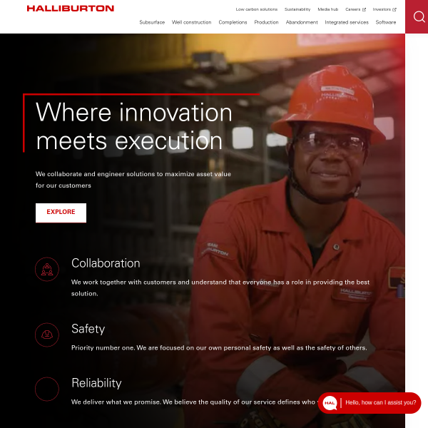 Website preview of HALLIBURTON ENERGY SERVICES NIGERIA LIMITED