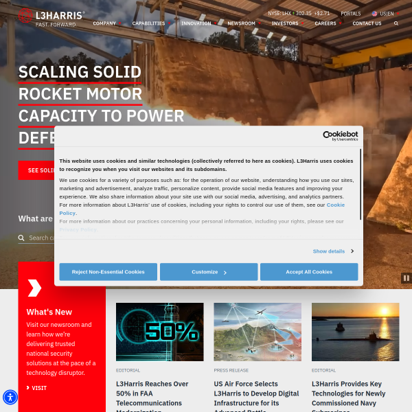 Website preview of Harris, Forbes & Co.