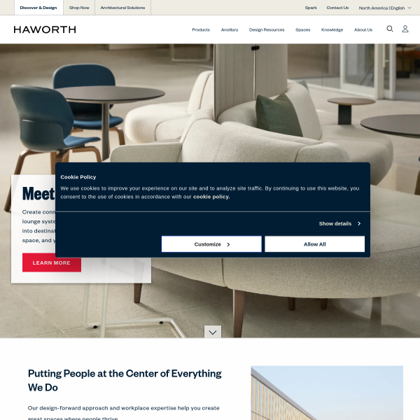 Website preview of Haworth Associates