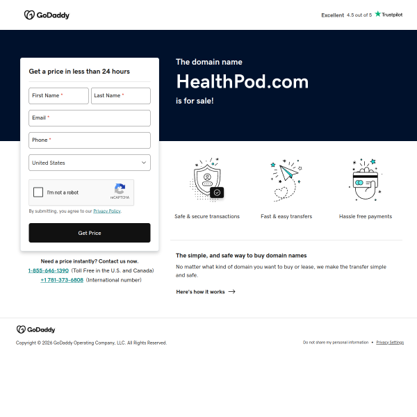 Website preview of Healthpod Dermatology Clinic