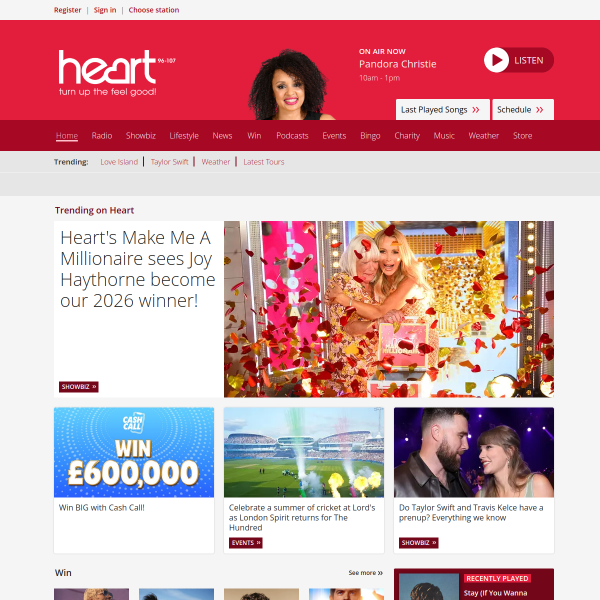 Website preview of HEART OF THE SHIRES TEA ROOM LIMITED