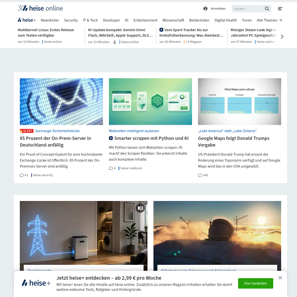 Website preview of heise fiber optics e. k.