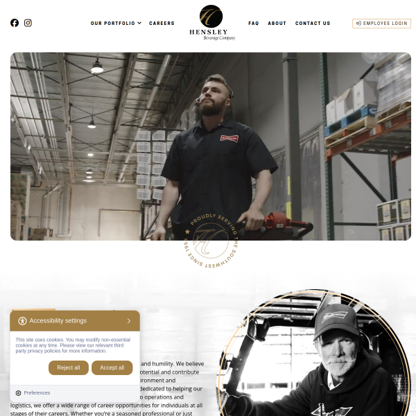 Website preview of HENSLEY GRAVES PROPERTIES LLC