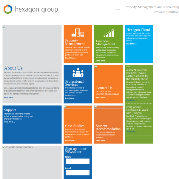 Website preview of HEXAGON THEMETECH LIMITED