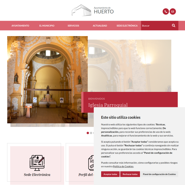 Website preview of HUERTO FOTOVOLTAICO SEGUNDO SL
