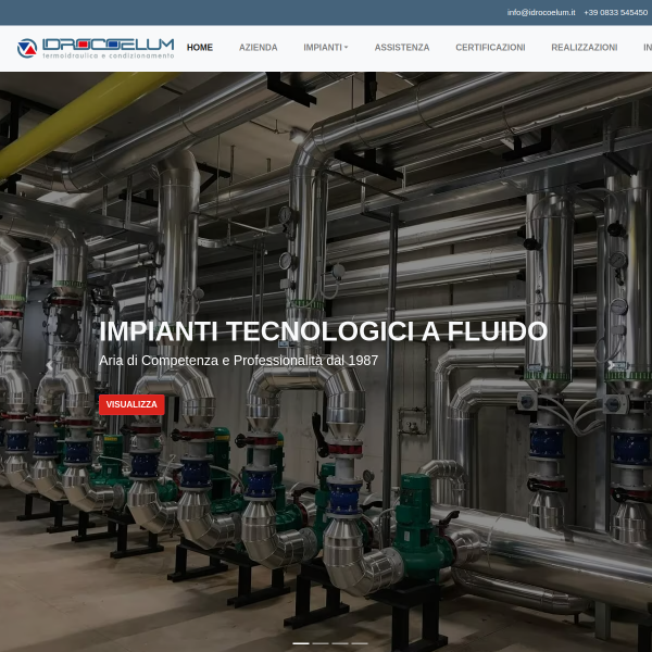 Website preview of IDROCOELUM S.R.L.